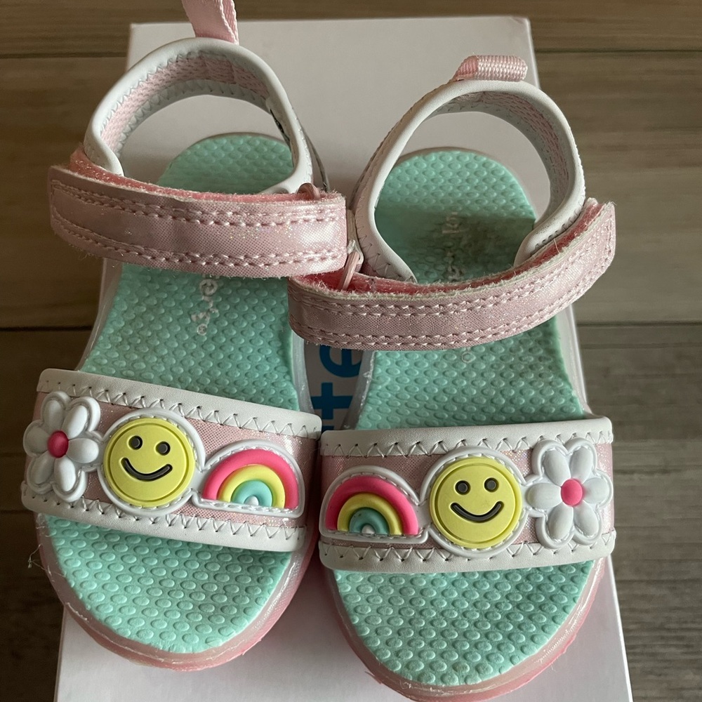 Toddler Smiley Face Light-Up Sandals